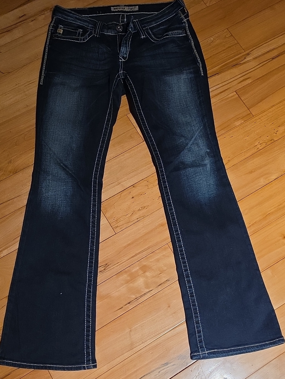 Big Star Dark Wash Women's Bootcut Jeans - Navy Blue